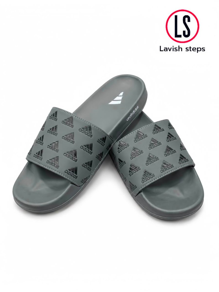 ADI-DAS FLEX SLIDES | ULTRA CUSHION FOAM | “LIGHTWEIGHT • ALL DAY COMFORT” - Lavish Steps TT