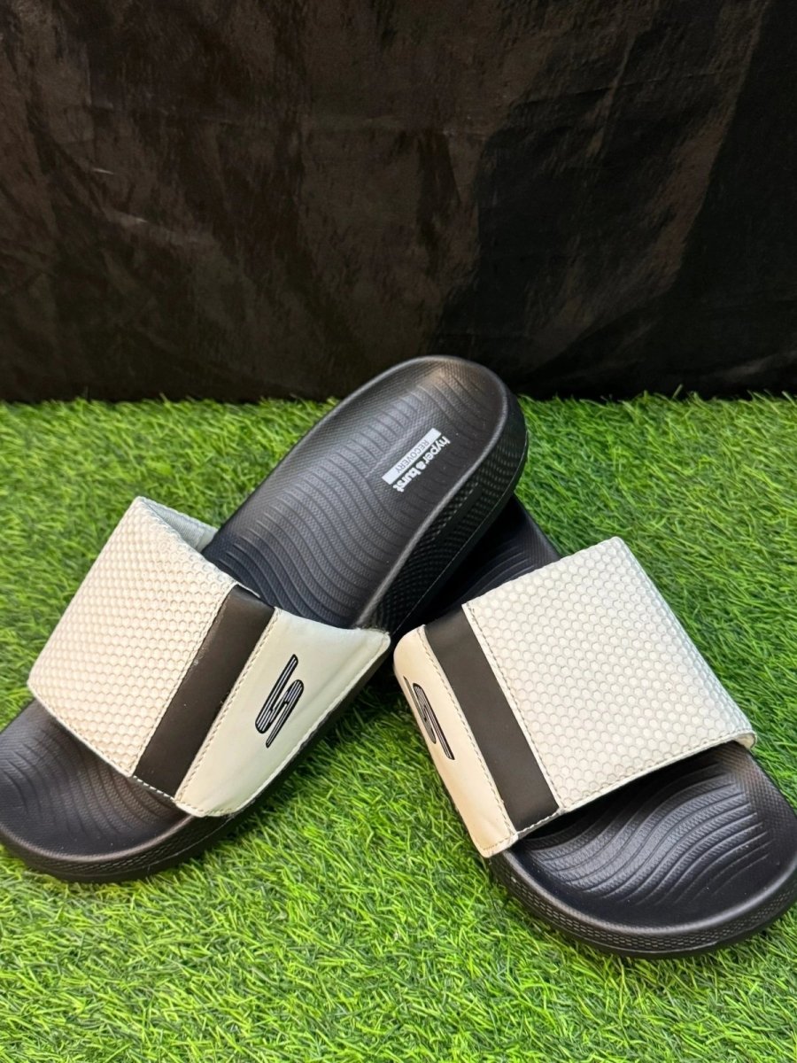 SKECHERS WHITE N BLACK IMPORTED | HYPER BURST MEDICATED SOLE | “WITH INNER PADDING” - Lavish Steps TT