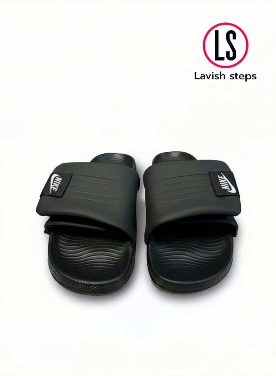 NKE AIRCUSH SLIPPERS | SUPER SOFT & ANTI-SLIP |“ADJUSTABLE STRAP” - Lavish Steps TT