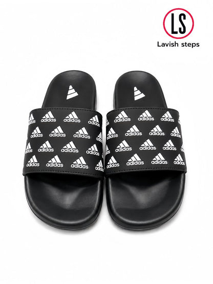 ADI-DAS FLEX SLIDES | ULTRA CUSHION FOAM | “LIGHTWEIGHT • ALL DAY COMFORT” - Lavish Steps TT