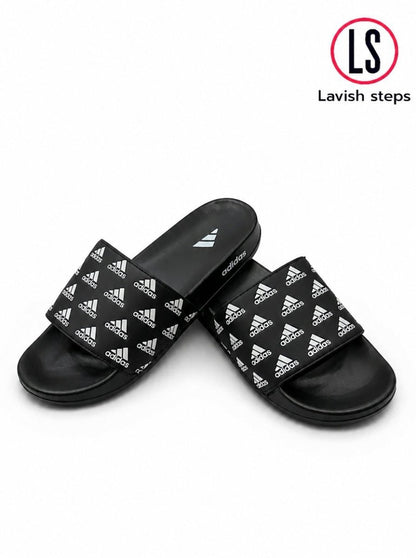 ADI-DAS FLEX SLIDES | ULTRA CUSHION FOAM | “LIGHTWEIGHT • ALL DAY COMFORT” - Lavish Steps TT