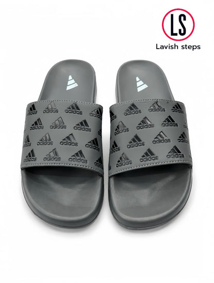 ADI-DAS FLEX SLIDES | ULTRA CUSHION FOAM | “LIGHTWEIGHT • ALL DAY COMFORT” - Lavish Steps TT