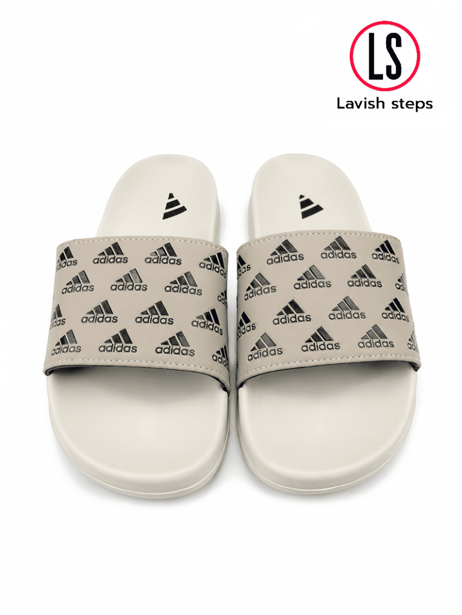 ADI-DAS FLEX SLIDES | ULTRA CUSHION FOAM | “LIGHTWEIGHT • ALL DAY COMFORT” - Lavish Steps TT