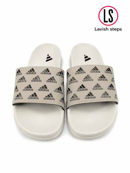 ADI-DAS FLEX SLIDES | ULTRA CUSHION FOAM | “LIGHTWEIGHT • ALL DAY COMFORT” - Lavish Steps TT
