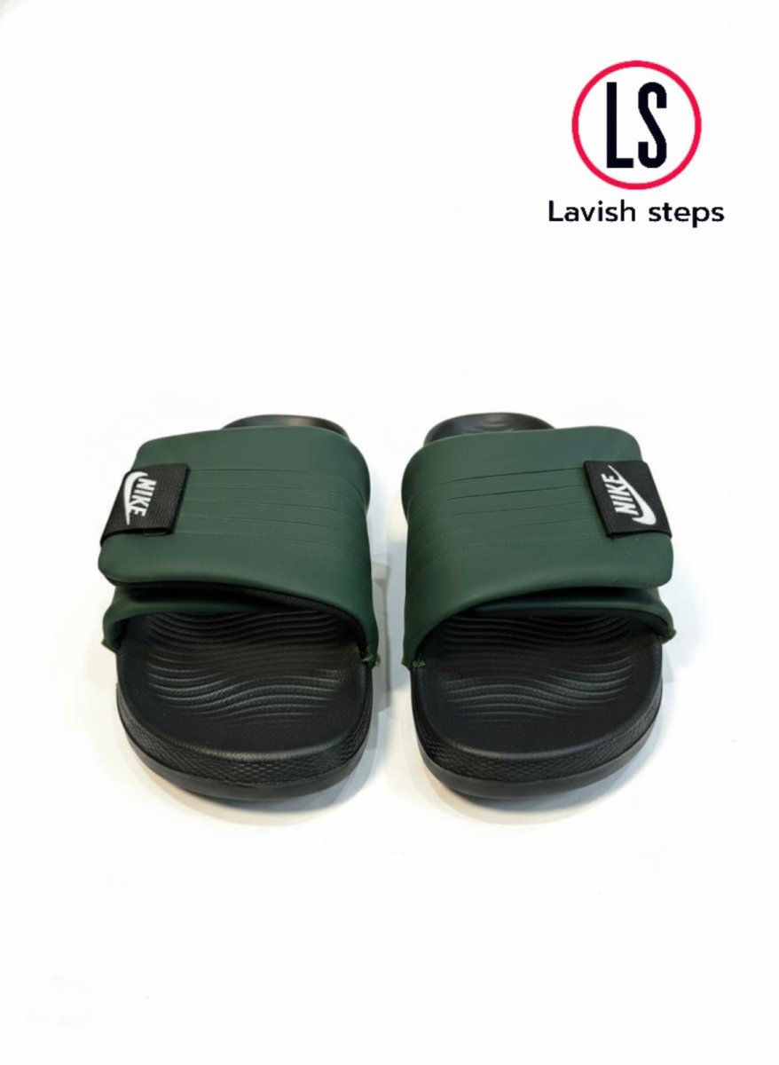 NKE AIRCUSH SLIPPERS | SUPER SOFT & ANTI-SLIP |“ADJUSTABLE STRAP” - Lavish Steps TT