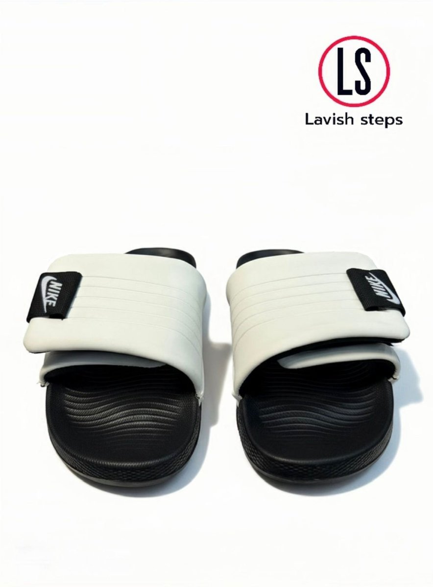 NKE AIRCUSH SLIPPERS | SUPER SOFT & ANTI-SLIP |“ADJUSTABLE STRAP” - Lavish Steps TT