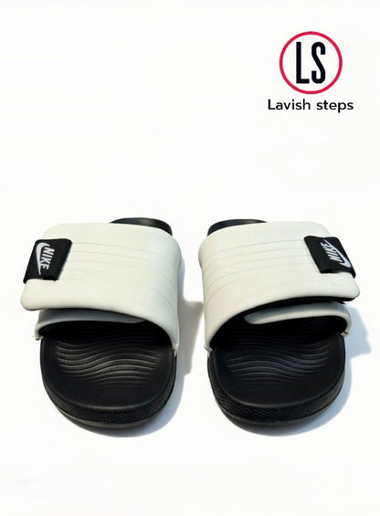 NKE AIRCUSH SLIPPERS | SUPER SOFT & ANTI-SLIP |“ADJUSTABLE STRAP” - Lavish Steps TT