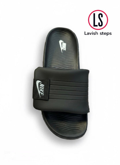 NKE AIRCUSH SLIPPERS | SUPER SOFT & ANTI-SLIP |“ADJUSTABLE STRAP” - Lavish Steps TT