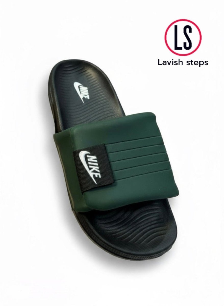 NKE AIRCUSH SLIPPERS | SUPER SOFT & ANTI-SLIP |“ADJUSTABLE STRAP” - Lavish Steps TT