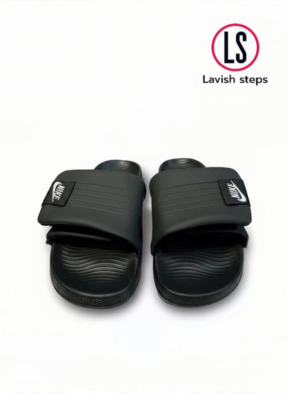NKE AIRCUSH SLIPPERS | SUPER SOFT & ANTI-SLIP |“ADJUSTABLE STRAP” - Lavish Steps TT