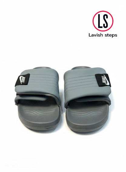 NKE AIRCUSH SLIPPERS | SUPER SOFT & ANTI-SLIP |“ADJUSTABLE STRAP” - Lavish Steps TT