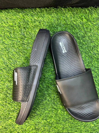SKECHERS PURE BLACK IMPORTED | HYPER BURST MEDICATED SOLE | “WITH INNER PADDING” - Lavish Steps TT
