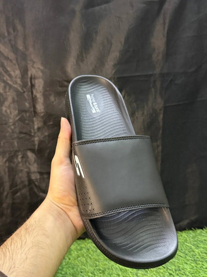 SKECHERS PURE BLACK IMPORTED | HYPER BURST MEDICATED SOLE | “WITH INNER PADDING” - Lavish Steps TT