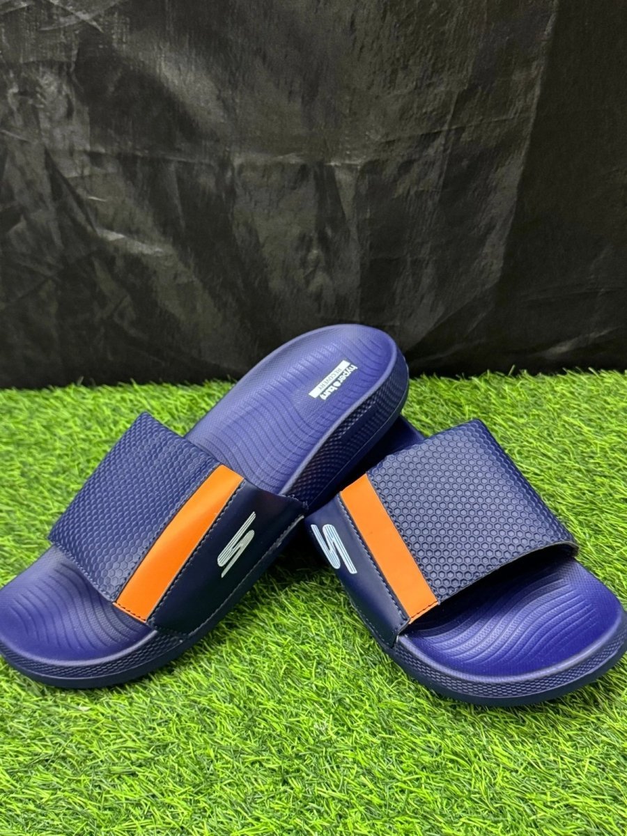 SKECHERS PURE NAVY IMPORTED | HYPER BURST MEDICATED SOLE | “WITH INNER PADDING” - Lavish Steps TT