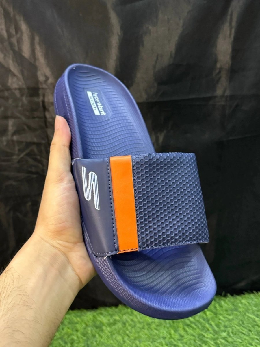 SKECHERS PURE NAVY IMPORTED | HYPER BURST MEDICATED SOLE | “WITH INNER PADDING” - Lavish Steps TT