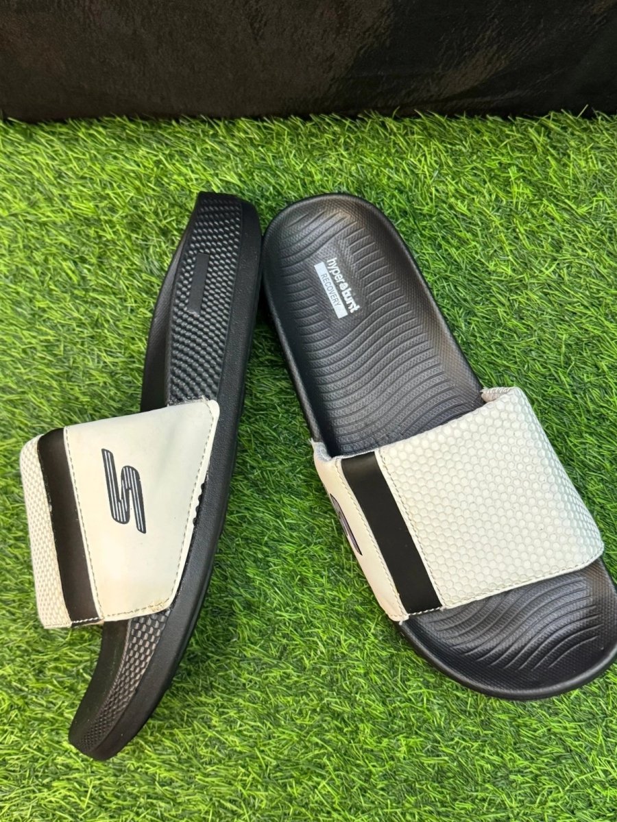 SKECHERS WHITE N BLACK IMPORTED | HYPER BURST MEDICATED SOLE | “WITH INNER PADDING” - Lavish Steps TT