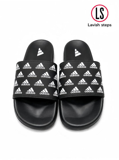 ADI-DAS FLEX SLIDES | ULTRA CUSHION FOAM | “LIGHTWEIGHT • ALL DAY COMFORT” - Lavish Steps TT